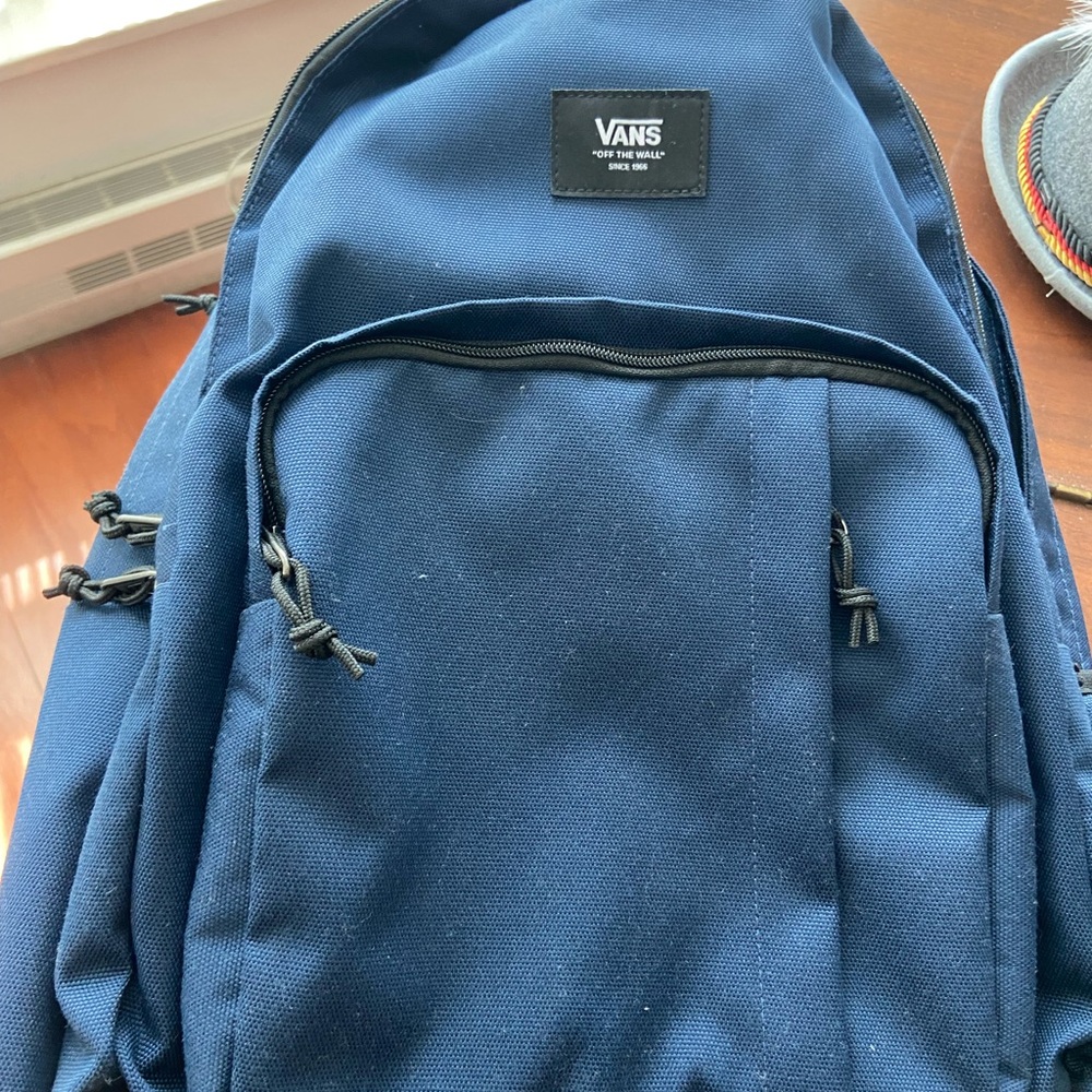 Vans Dark Blue Everyday Backpack with Front Pocket